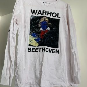 “Warhol Beethoven” white long sleeve from Zara